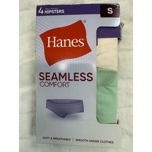 Hanes Seamless Hipsters Girls Small 4 Pack Tagless Underwear Soft Breathable Com